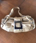 Adax leren schoudertasje - Naturel, Ophalen of Verzenden, Gebruikt, Beige, Schoudertasje