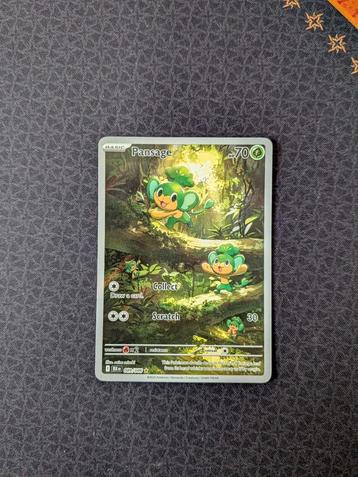 Pansage Alt Art #89 Pokemon Black Bolt  beschikbaar voor biedingen