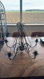 landelijke kroonluchter  5 armig, Huis en Inrichting, Lampen | Kroonluchters, Ophalen, Gebruikt, Metaal, Landelijk