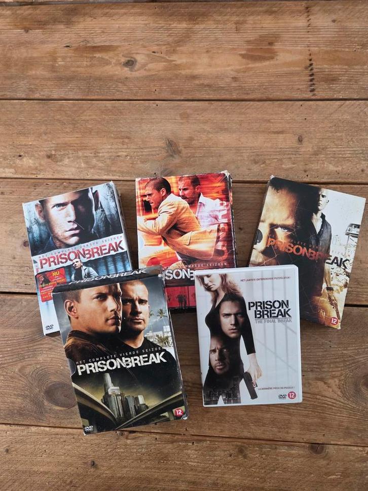 Prison Break Seizoen 1 t/m 4 + The Final Break, Cd's en Dvd's, Dvd's | Tv en Series, Zo goed als nieuw, Actie en Avontuur, Vanaf 12 jaar