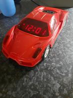 Vintage  retro rode autowekker wekker auto Ferrari, Ophalen of Verzenden, Audio en Video
