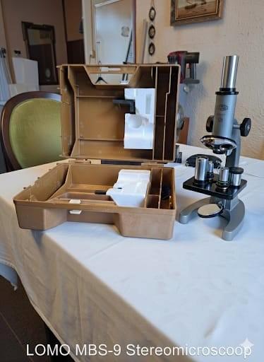 LOMO MBS-9 Stereomicroscoop in Koffer, Audio, Tv en Foto, Optische apparatuur | Microscopen, Gebruikt, Stereomicroscoop, Minder dan 400x
