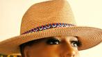 Rieten zonnehoed band gleufhoed tuinhoed ibiza strandhoed, Ophalen of Verzenden, Nieuw, One size fits all, Hoed