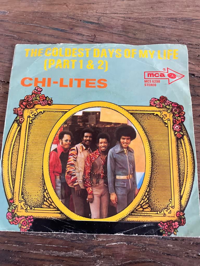Single Chi-lites.  The coldest days of my life( part 1&2), Ophalen of Verzenden, Gebruikt, Pop