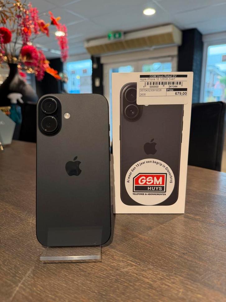 Apple iPhone 16 128GB - 100% Batterij - 2 jaar garantie, Telecommunicatie, Mobiele telefoons | Apple iPhone, Zo goed als nieuw