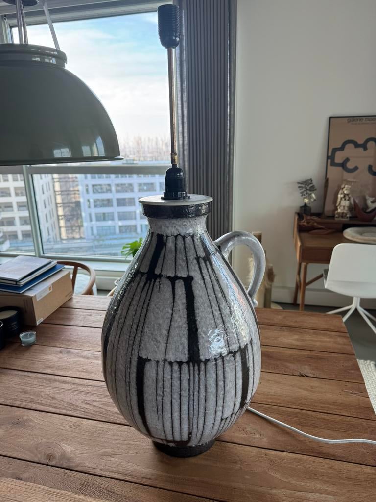 Lampenvoet West Germany vaas, Ophalen, Zo goed als nieuw, Overige materialen, 75 cm of meer