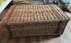 Grote rotan mand-tafel-kist, Ophalen, Gebruikt, 50 tot 100 cm, 50 tot 75 cm