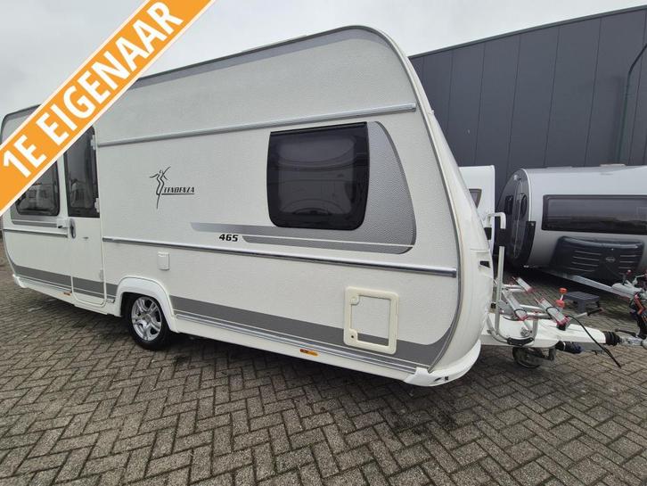 Fendt Tendenza 465 TFB 2016 mover, cassetteluifel 21950,-, Caravans en Kamperen, Caravans, Particulier, 1250 - 1500 kg, Rondzit