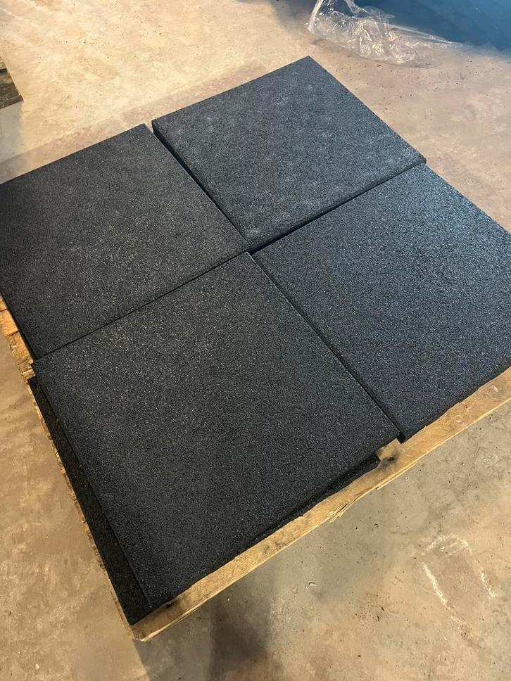 Rubberen tegels tegel mat matten 50 x 50 x 4,5 cm, Tuin en Terras, Tegels en Klinkers, Gebruikt, Overige typen, Rubber, Ophalen of Verzenden