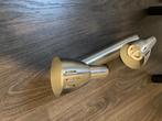 Lamp met 2 spots voor plafond, Ophalen, Zo goed als nieuw, Metaal of Aluminium, Plafondspot of Wandspot