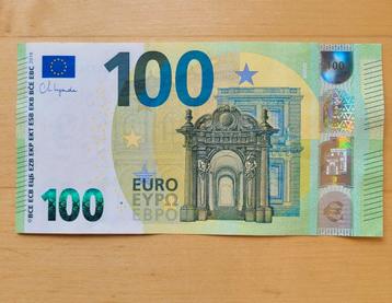 100 euro bankbiljet 2019 Denemarken Lagarde biljet
