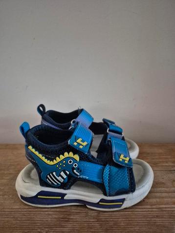 Sandalen dinosaurus dino maat 23 blauw klittenband beschikbaar voor biedingen