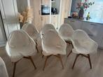 6 IKEA Fanbyn Stoelen met leuningen, Huis en Inrichting, Stoelen, Ophalen, Zo goed als nieuw, Wit, Hout
