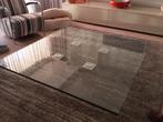 Glazen tafel ABEL 140x140cm, Huis en Inrichting, Tafels | Salontafels, Ophalen, 100 tot 150 cm, Vierkant, Minder dan 50 cm