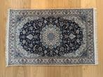 Fraai fijn geknoopt Perzisch, Oosters, tapijt, blauw, 100 tot 150 cm, Blauw, Zo goed als nieuw, Rechthoekig