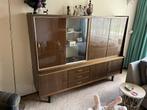 Vintage vitrinekast / wandkast, Huis en Inrichting, Ophalen, Overige materialen, 150 tot 200 cm, 150 tot 200 cm