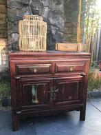 Chinees vlinder kast met 2 lades chinese kast vlinders, Huis en Inrichting, Kasten | Ladekasten, Verburgt Vintage, Gebruikt, 1 of 2 laden