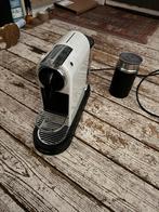 Nespresso Citiz Wit + Melkopschuimer, Gebruikt, Espresso apparaat, Ophalen of Verzenden, 1 kopje