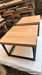 Bijzet tafel tafeltjes tafeltje indrustrieel bijzettafel, Minder dan 55 cm, Rond, Zo goed als nieuw, Ophalen