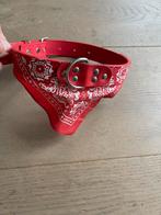 Rode halsband met punt boerenzakdoek. 50cm., Ophalen of Verzenden, Nieuw