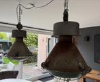 Industriële Poolse Fabriekslampen / Hanglampen, Huis en Inrichting, Lampen | Hanglampen, Ophalen, Gebruikt, Metaal, Minder dan 50 cm