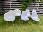 Vitra Eames DSW 4x en Vitra Eames DAW 2x, Huis en Inrichting, Stoelen, Gebruikt, Wit, Ophalen, Hout