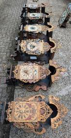 6 antieke stoel klokken 1 los uurwerk samen €900., Antiek en Kunst, Ophalen