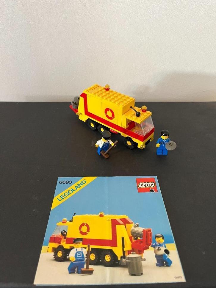 LEGO Town 6693 Refuse Collection Truck – vintage uit 1987, Kinderen en Baby's, Speelgoed | Duplo en Lego, Gebruikt, Lego, Complete set