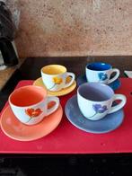 Setje van 4 kop&schoteltjes espresso risetto, Ophalen of Verzenden, Nieuw, Overige stijlen, Kop(pen) en/of Schotel(s)