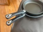 Koekenpannen 24 + 28 cm, Ophalen, Gebruikt, Aluminium, Koekenpan of Braadpan