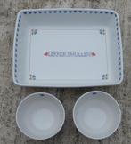 YVON Kakelbont Ovenschaal met 2 Kommen en 4 x Ontbijtborden, Huis en Inrichting, Keuken | Servies, Nieuw, Ophalen of Verzenden