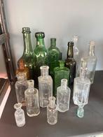 Oude flesjes glas bodemvondsten, Antiek en Kunst, Ophalen