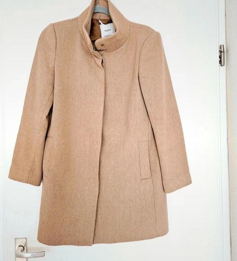 Mantel Mango, Kleding | Dames, Mango, Geel, Ophalen of Verzenden, Zo goed als nieuw