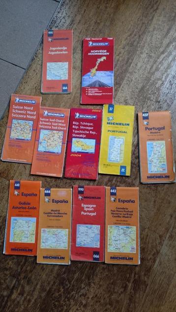 Diverse routekaarten/wegenkaarten (w.o. Michelin) beschikbaar voor biedingen