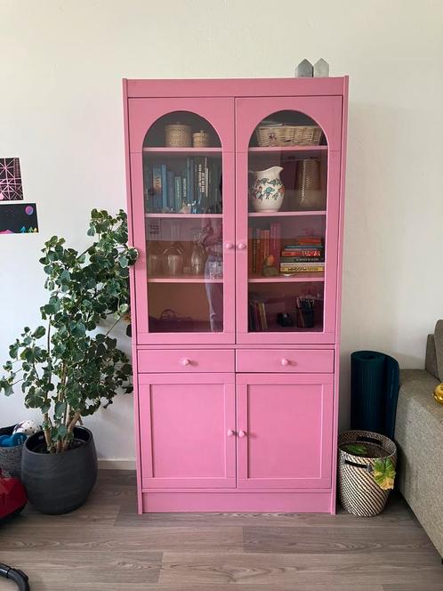 Buffetkast met vitrine, Huis en Inrichting, Kasten | Buffetkasten, Gebruikt, 150 tot 200 cm, 50 tot 100 cm, 25 tot 50 cm, Met lade(s)