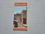 Brochure jaren 60 van Herculaneum+plattegrond (engelstalig), Gelezen, Landkaart, 1800 tot 2000, Italië