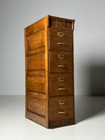 Archiefkast ladekast eiken ca. 1900-1920, Ophalen, Gebruikt, Eikenhout, Minder dan 100 cm