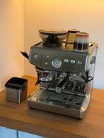 SAGE the Barista Express Impress Brushed Stainless Steel, Espresso apparaat, Zo goed als nieuw, Afneembaar waterreservoir, Koffiebonen