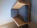 Rotan stoel met grijze kussens, Huis en Inrichting, Stoelen, Ophalen, Gebruikt, Grijs, Eén