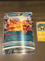 Jumbo Charizard card met 2 gezichten, Ophalen of Verzenden, Zo goed als nieuw