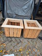 Houten bloembakken en vogelhuisjes, Tuin en Terras, Vogelhuisjes en Vogelbaden, Ophalen of Verzenden