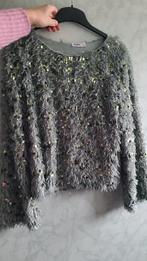 Feestelijke top met pailletten, Maat 38/40 (M), Zwart, Ophalen of Verzenden, Zo goed als nieuw