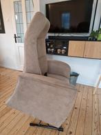 Sta op stoel accu stof electrische relaxfauteuil taupe beige, 75 tot 100 cm, Ophalen of Verzenden, Zo goed als nieuw, Stof