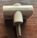 Wit Bakeliet 3-wegstekker, Ophalen of Verzenden, Gebruikt, Stekker