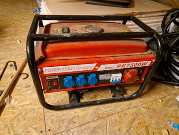 Power Kraft Germany PK7500W Generator beschikbaar voor biedingen