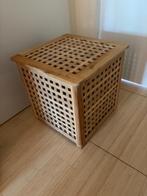 Hol opbergtafel IKEA acaciahout 45x45x50, Huis en Inrichting, Ophalen, Minder dan 55 cm, Vierkant, Zo goed als nieuw