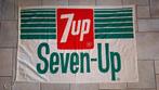 Vintage 7up "Seven-Up" vlag, jaren '60/'70, Ophalen of Verzenden, Gebruikt, Reclamebord