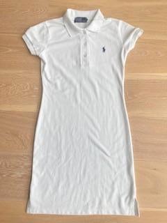 Witte polo jurk van Polo Ralph Lauren mt. 158/164, Kinderen en Baby's, Kinderkleding | Maat 158, Zo goed als nieuw, Meisje, Jurk of Rok