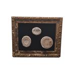 Antieke gipsafdrukken in lijst, Ophalen of Verzenden