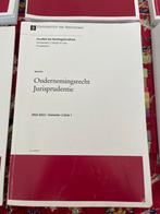 Ondernemingsrecht Jurisprudentie UvA, Boeken, Ophalen of Verzenden, Gamma, Zo goed als nieuw, WO